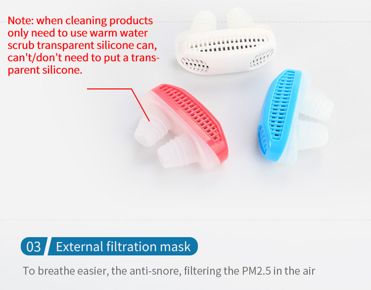 Anti-Snorer 2-in-1 Air Purifier | Comfortable, Medical-Grade Snore Solution