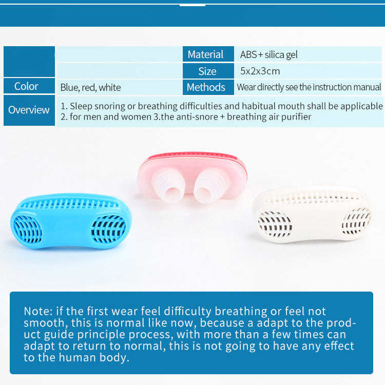 Anti-Snorer 2-in-1 Air Purifier | Comfortable, Medical-Grade Snore Solution