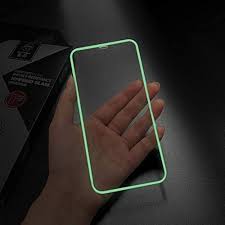 Mobile Screen Protection Tempered Glass 9H with Luminous Edges for iPhone 12 with Lens Protector