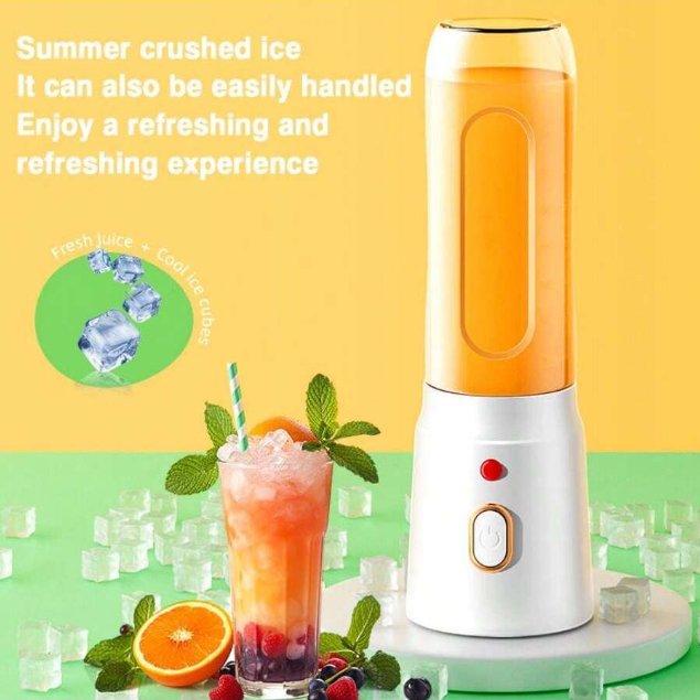 Portable Electric USB Juicer Blender 2024 - 10 - Blade Mini Blender Cup for Smoothies & Shakes - THESHOP.IST