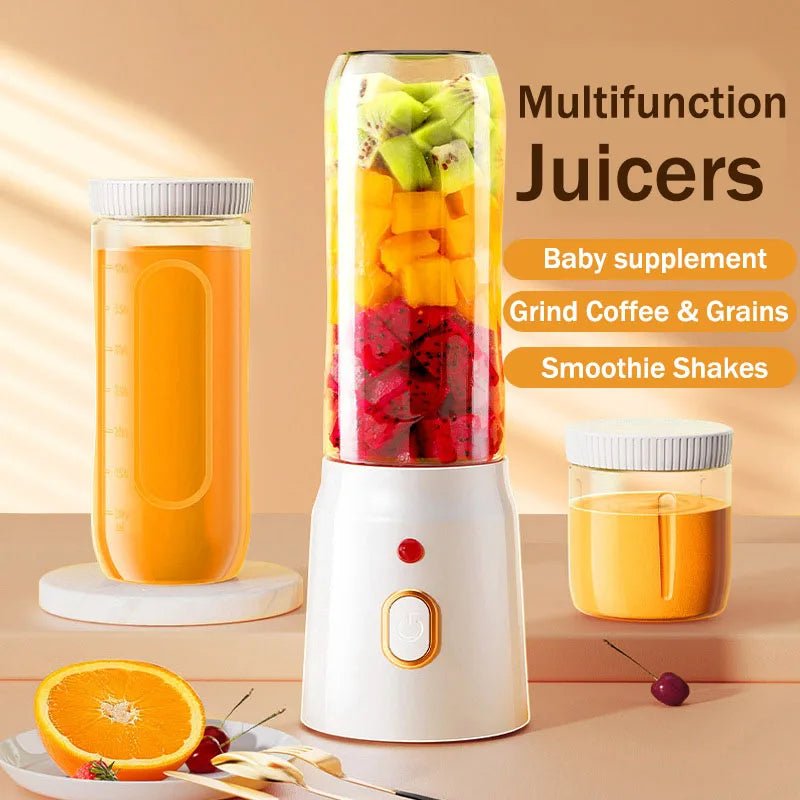 Portable Electric USB Juicer Blender 2024 - 10 - Blade Mini Blender Cup for Smoothies & Shakes - THESHOP.IST