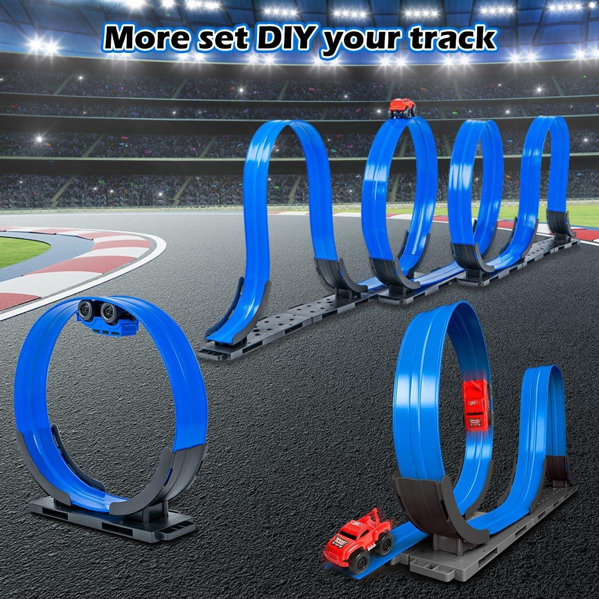 Ultimate Gravity - Defying Magnetic Rollercoaster Racing Track Set for Kids - Build, Race, and Conquer Obstacles with 14ft Long Track - THESHOP.IST