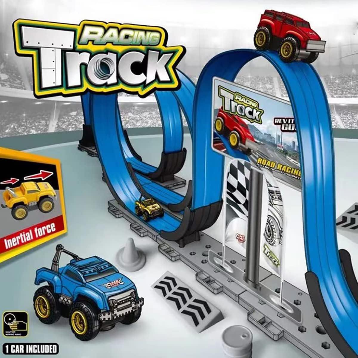 Ultimate Gravity - Defying Magnetic Rollercoaster Racing Track Set for Kids - Build, Race, and Conquer Obstacles with 14ft Long Track - THESHOP.IST