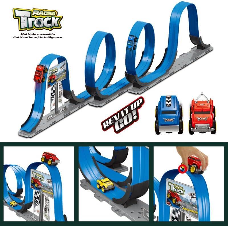 Ultimate Gravity - Defying Magnetic Rollercoaster Racing Track Set for Kids - Build, Race, and Conquer Obstacles with 14ft Long Track - THESHOP.IST