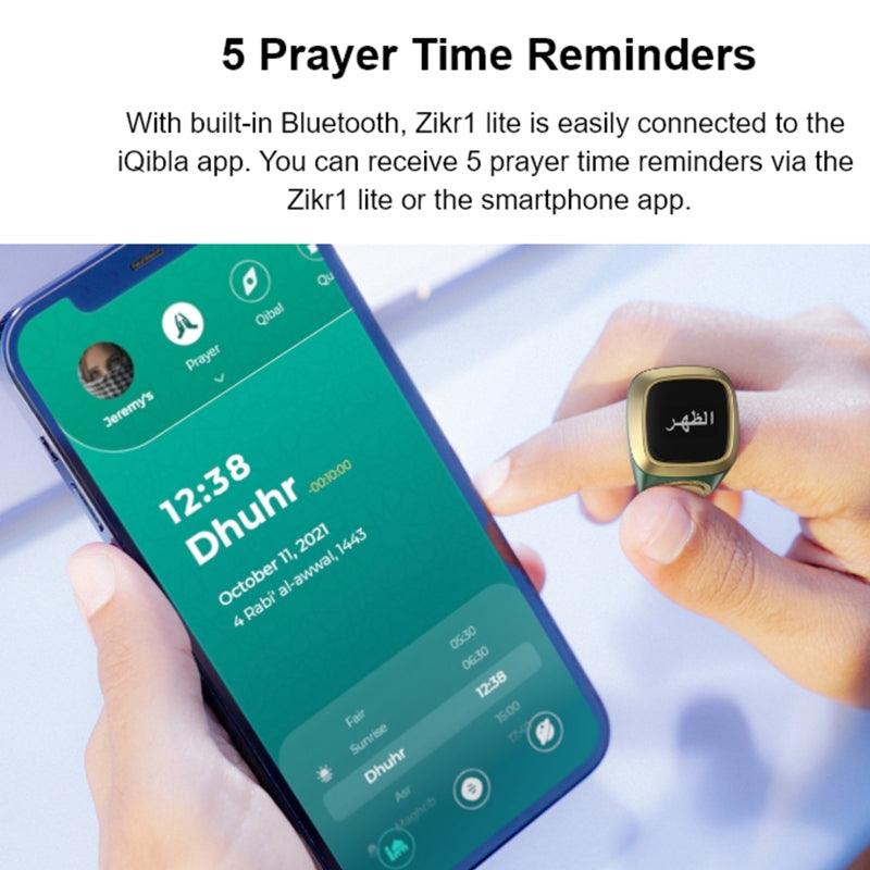 Zikr Ring - Smart Tasbih Prayer Reminder - Smart Wearable Technology Waterproof Black - THESHOP.IST